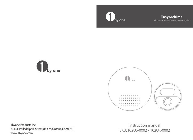 1 BY ONE 102US-0002 instruction manual