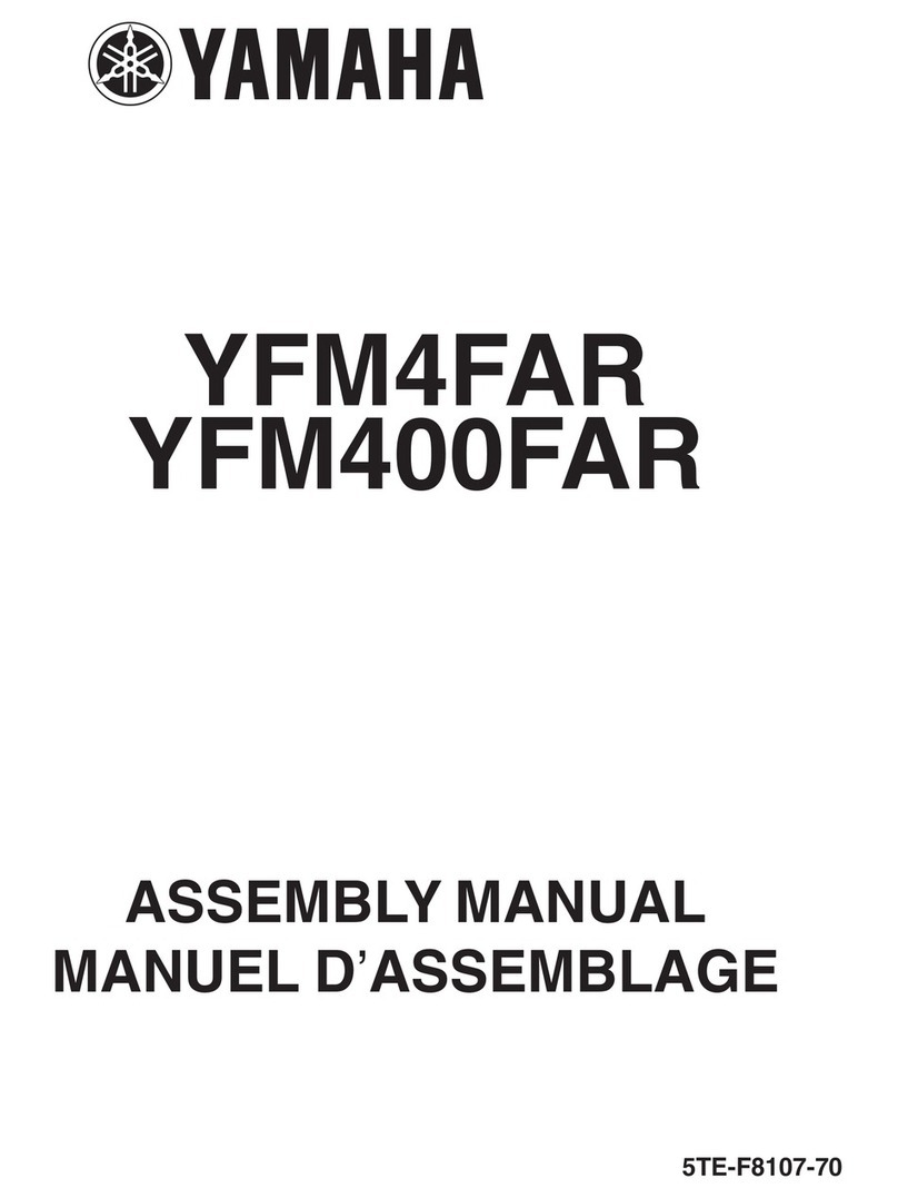 Yamaha YFM400FAR Assembly manual