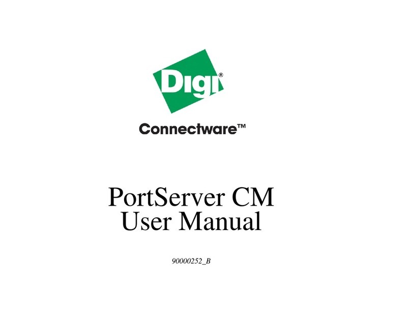 Digi PortServer CM User manual