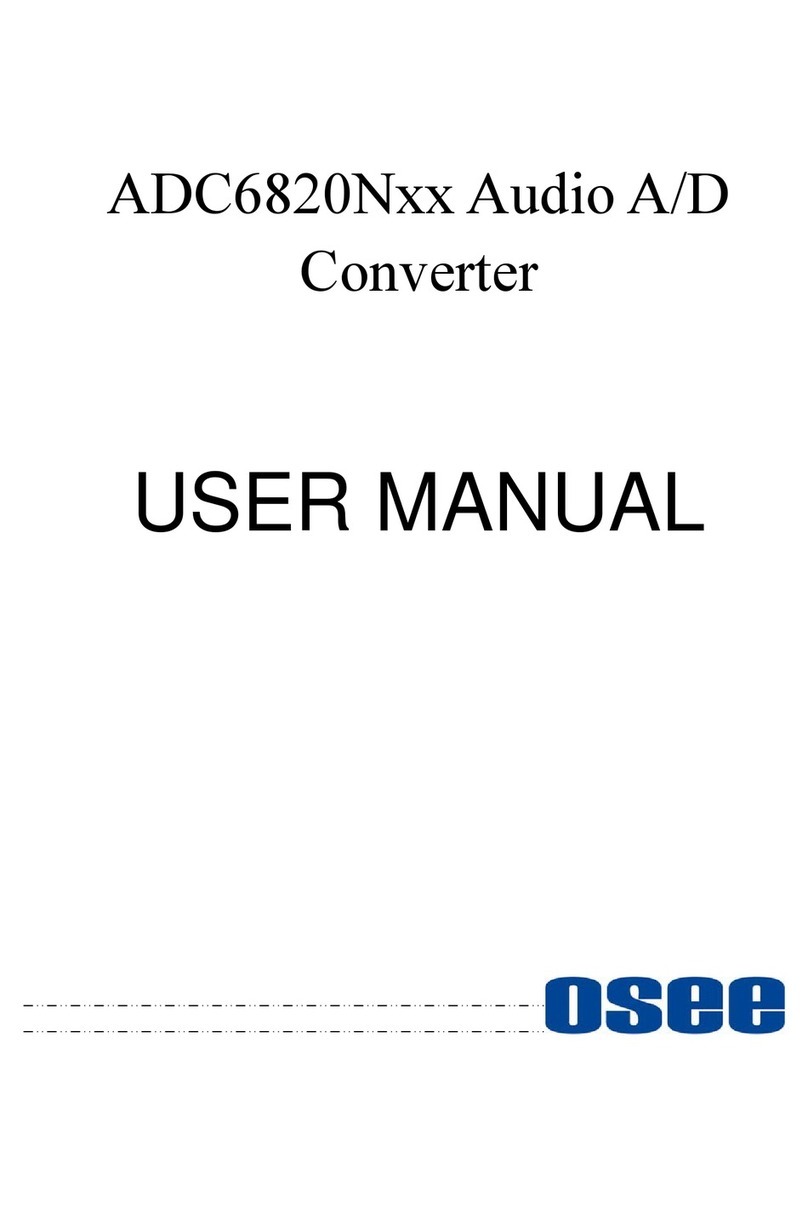 OSEE ADC6820N User manual