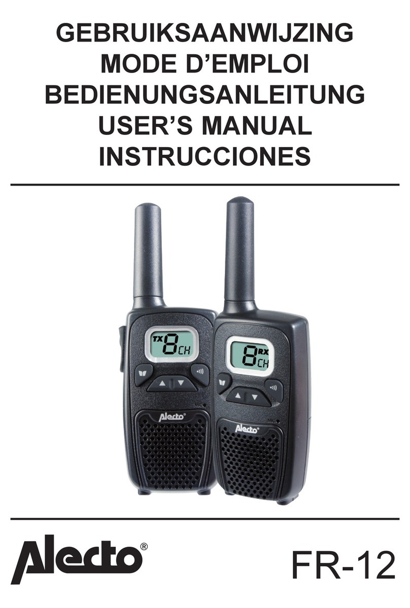 Alecto FR-12 user manual