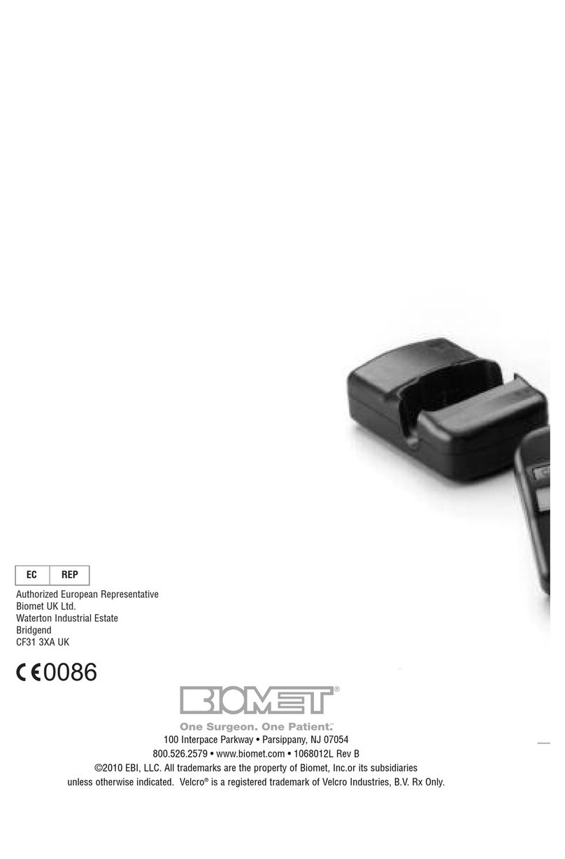 BIOMET 2001A user manual