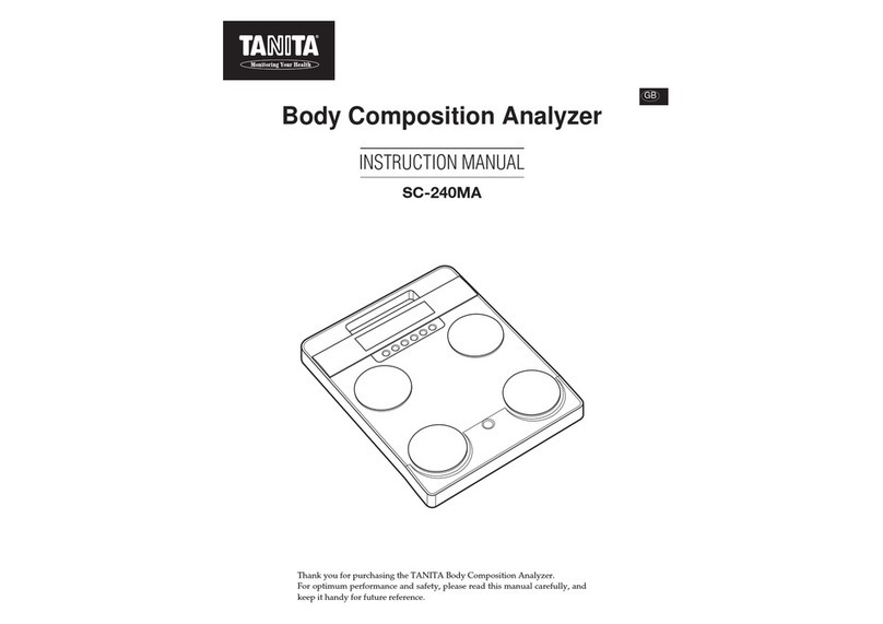 Tanita SC-240MA User manual