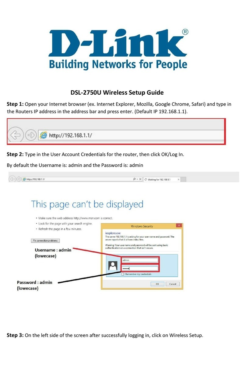 D-Link DSL-2750U User manual