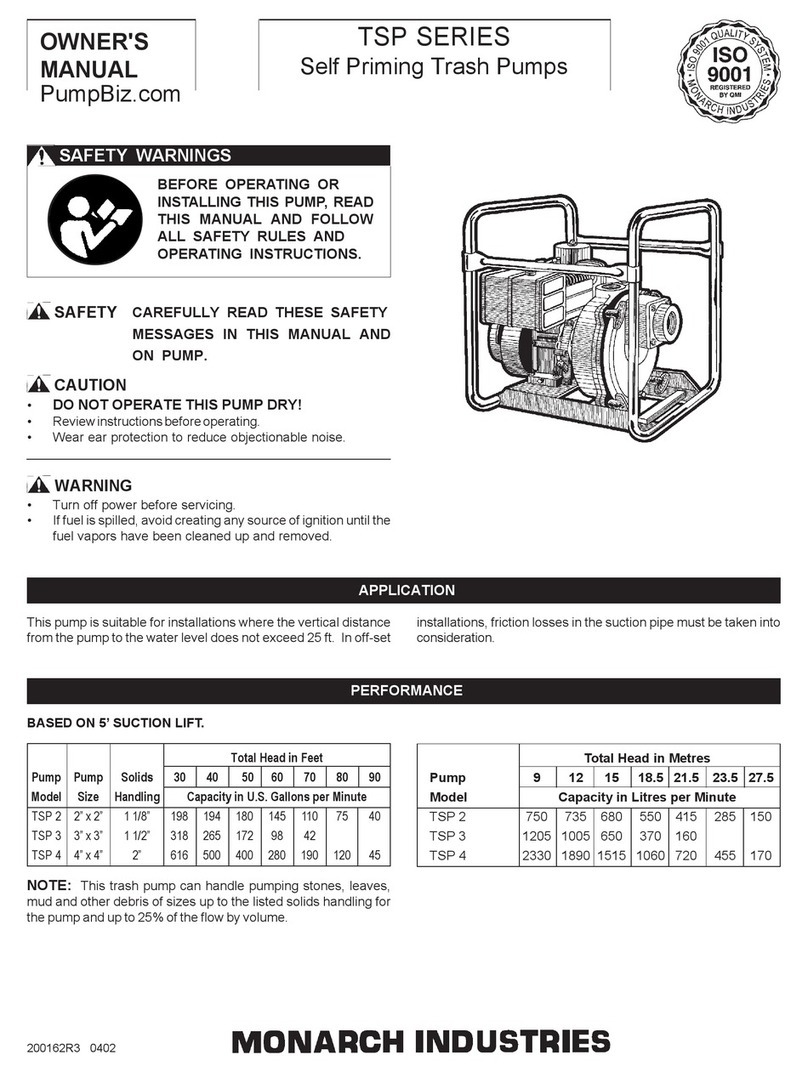 Monarch TSP 3 owner's manual