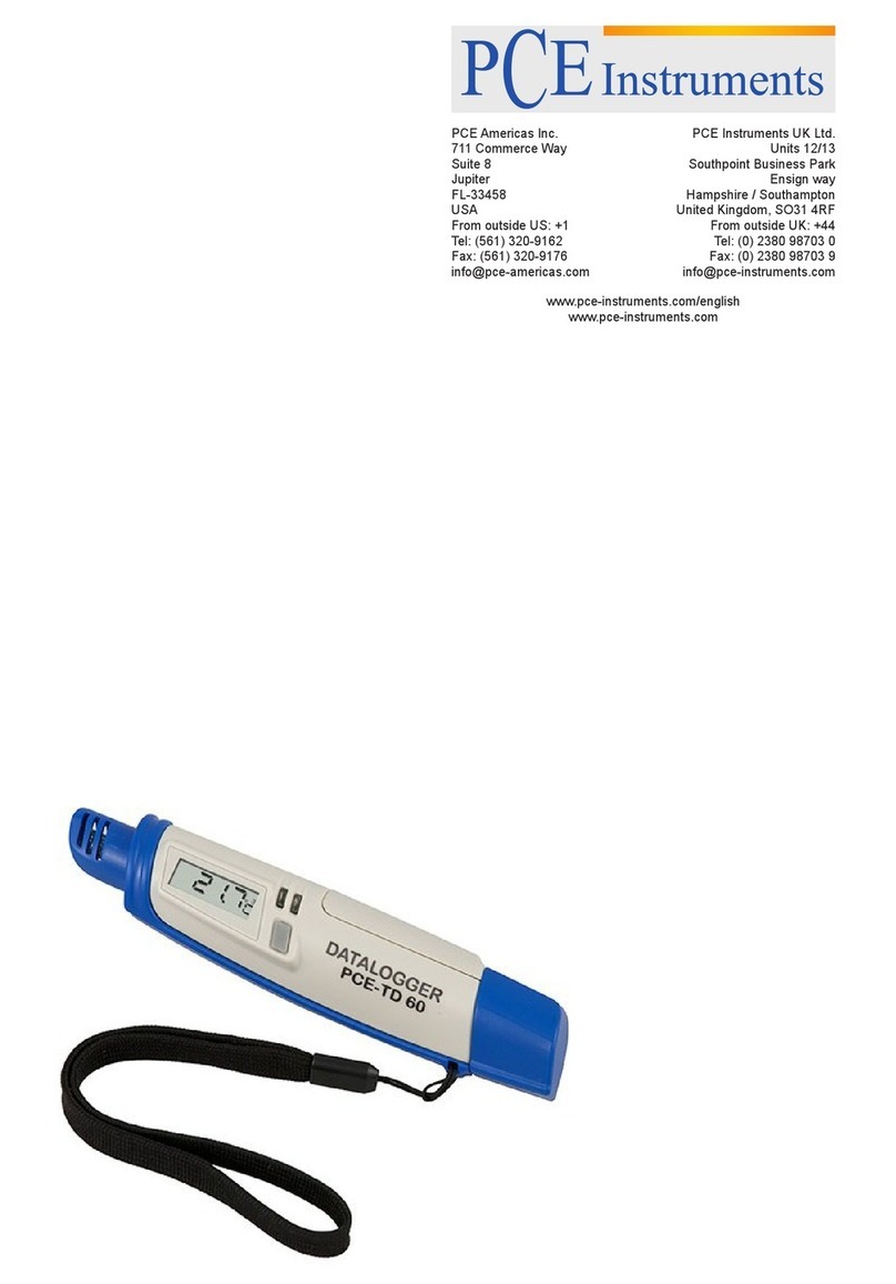 PCE Instruments PCE-TD 60 User manual