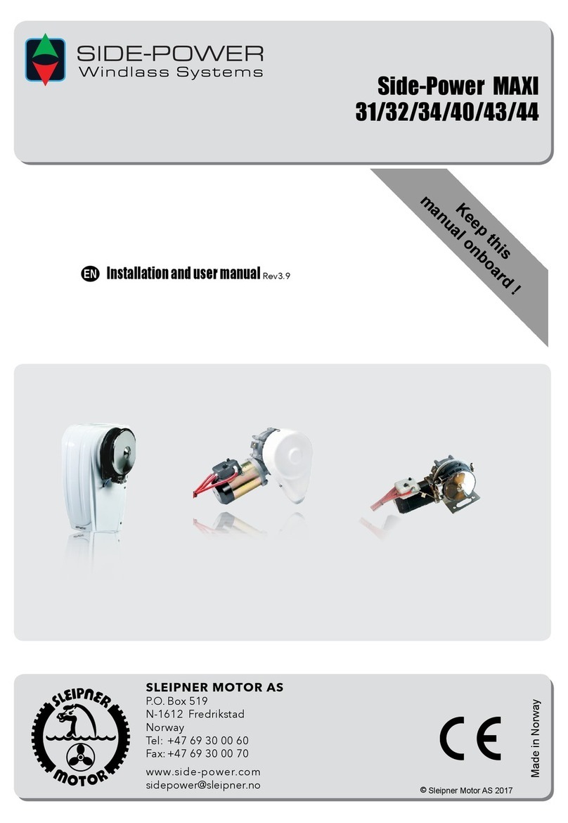 Side-Power MAXI 31 Installation and user manual