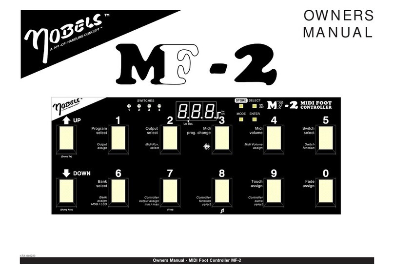 Nobels MF-2 owner's manual