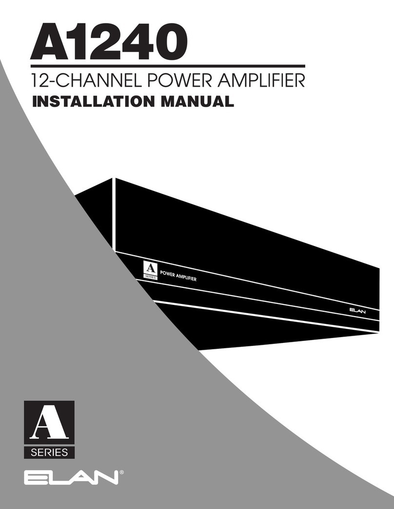 Elan A1240 User manual