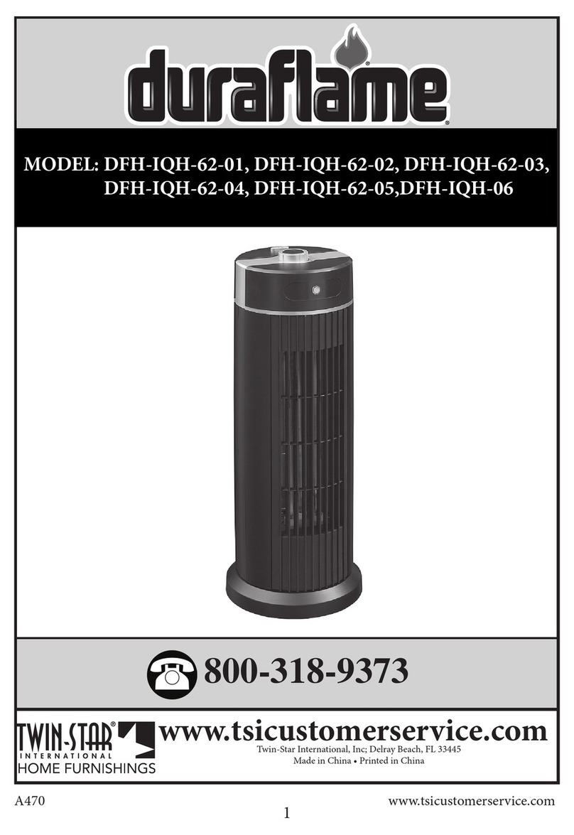 Duraflame DFH-IQH-62-01 manual