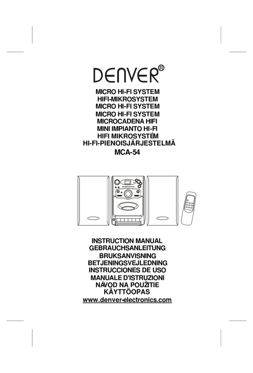 Denver MCA-54 instruction manual
