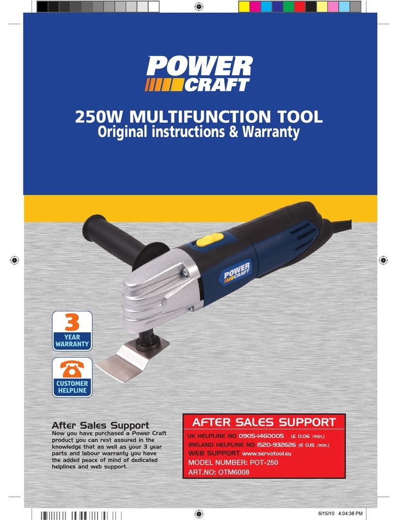 Power Craft POT-250 Installation guide