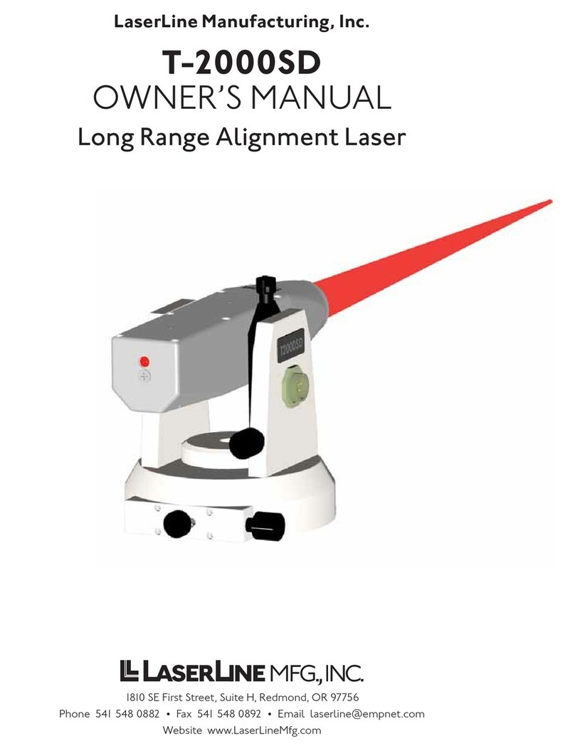 LaserLine T-2000SD owner's manual