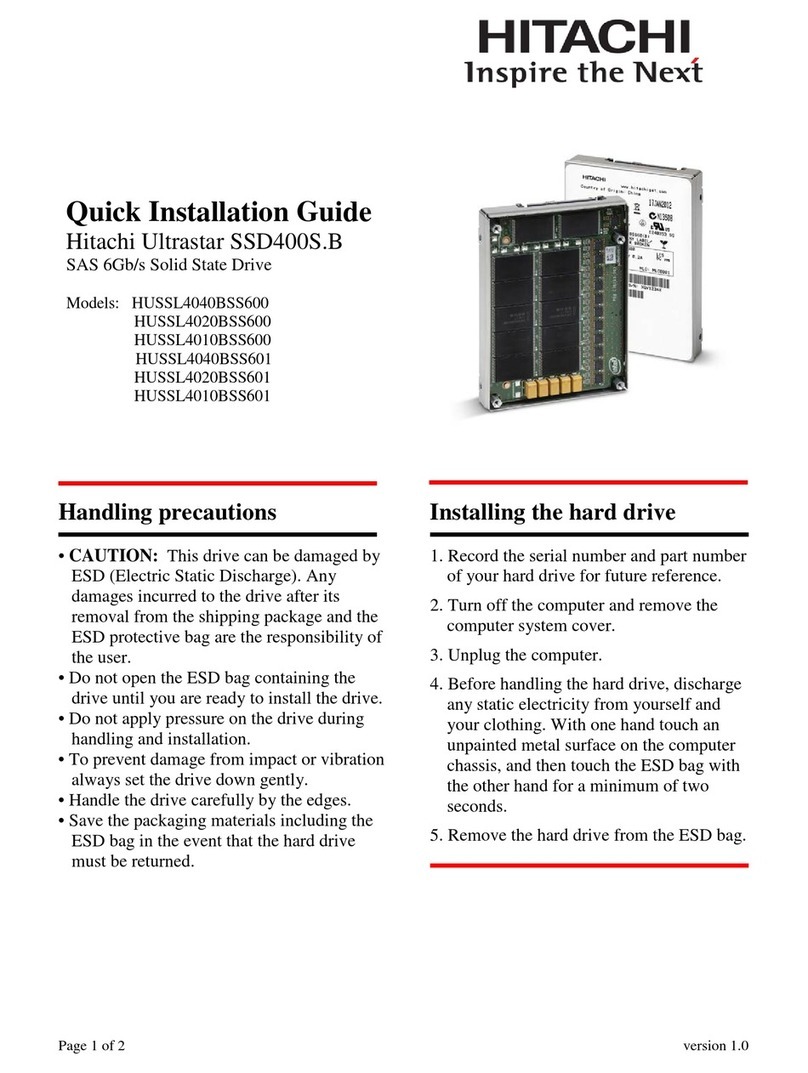 Hitachi HUSSL4040BSS600 User manual