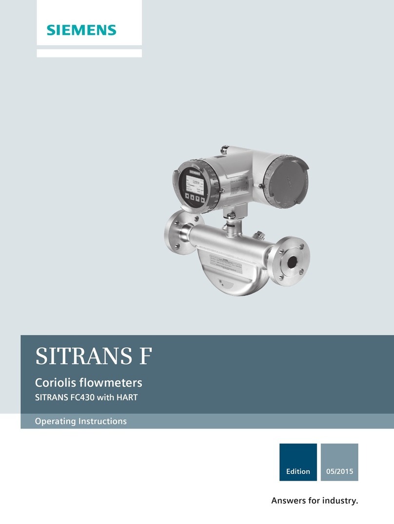 Siemens SITRANS FC430 User manual