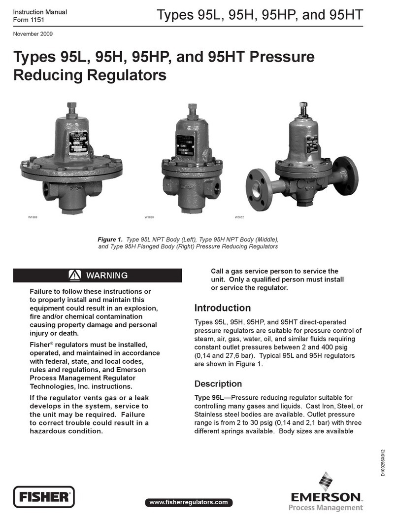 Emerson Fisher 95L User manual