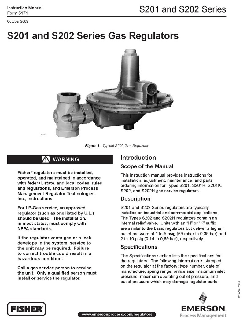 Emerson Fisher S202 instruction manual
