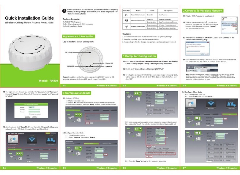 7inova 7W230 User manual