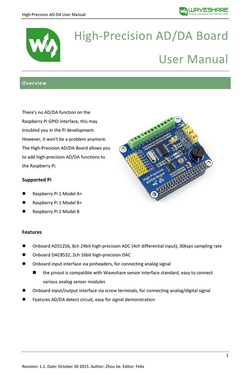 Waveshare High-Precision AD/DA Board User manual