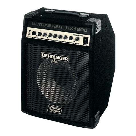 Behringer ultrabass BX1200 SPEAKERS user manual
