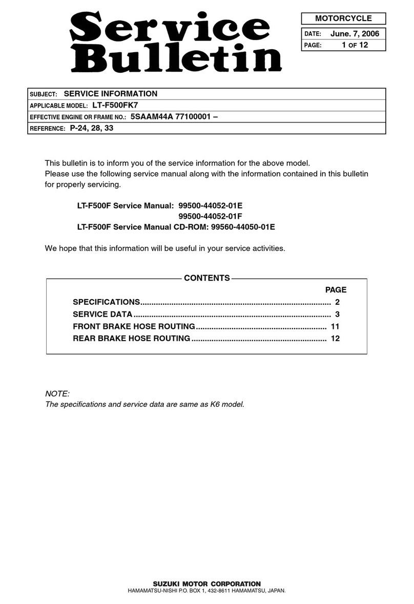 Suzuki LT-F500FK7 Reference manual