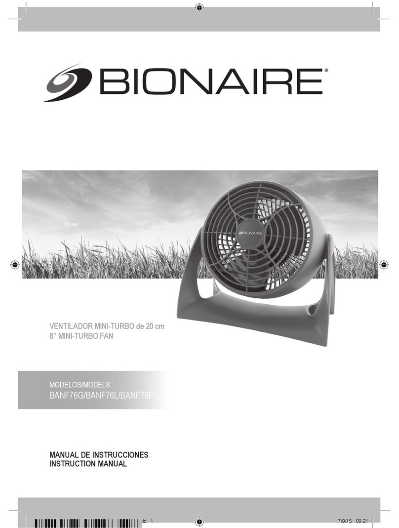 Bionaire BANF76G User manual