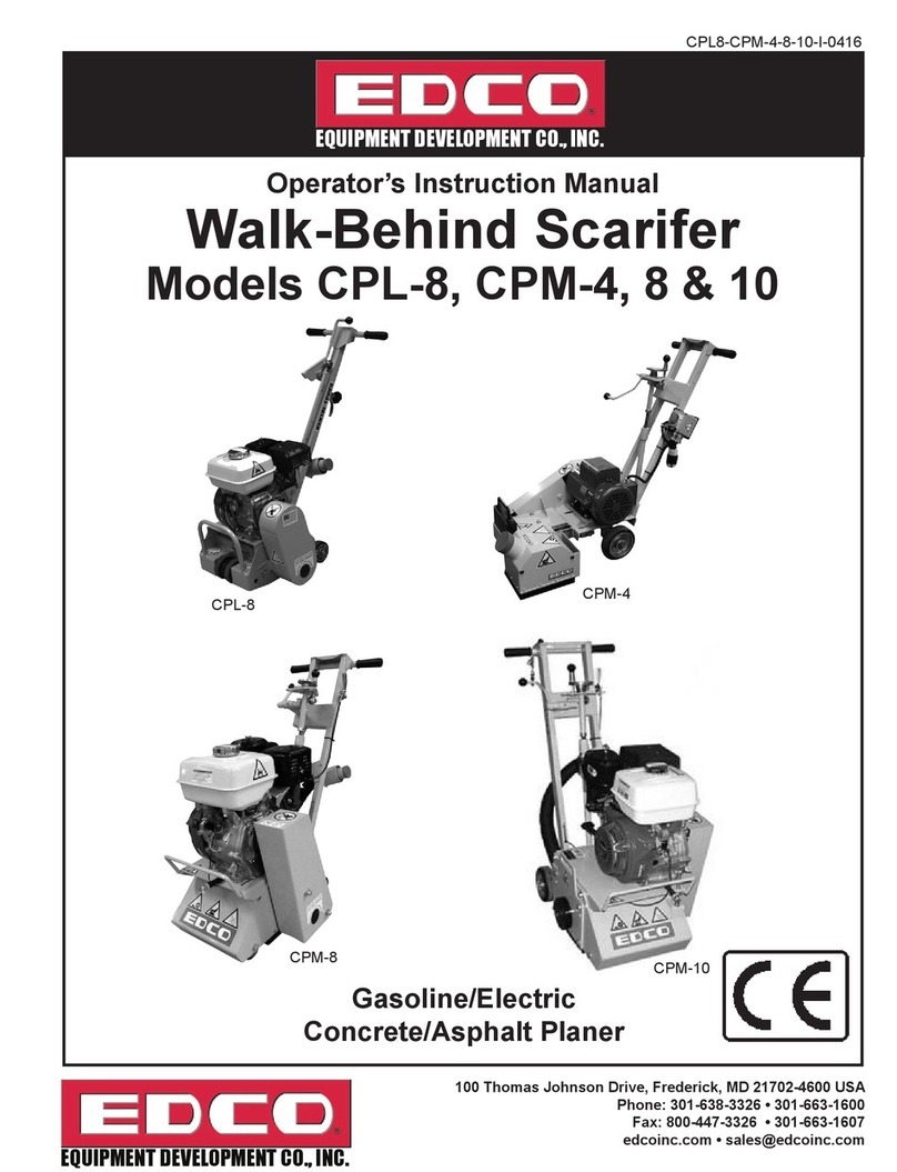Edco CPL-8 Operator's instruction manual