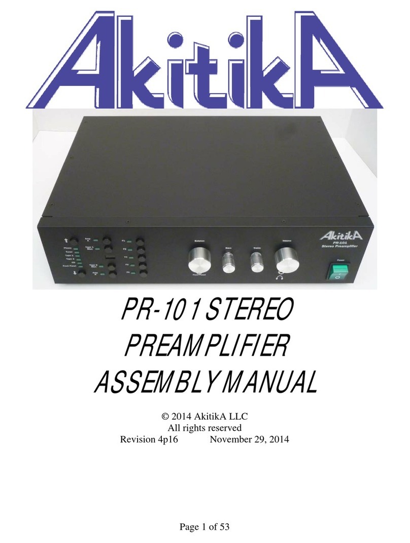 AkitikA PR-101 User manual AkitikA PR-101 User manual