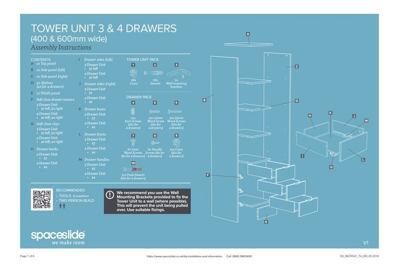 spaceslide Tower Unit Assembly instructions