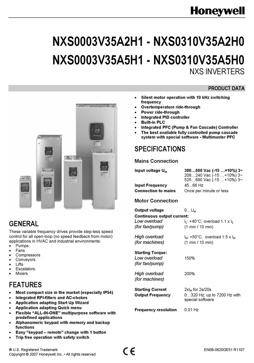 Honeywell NXS0003V35A2H1 Operation manual
