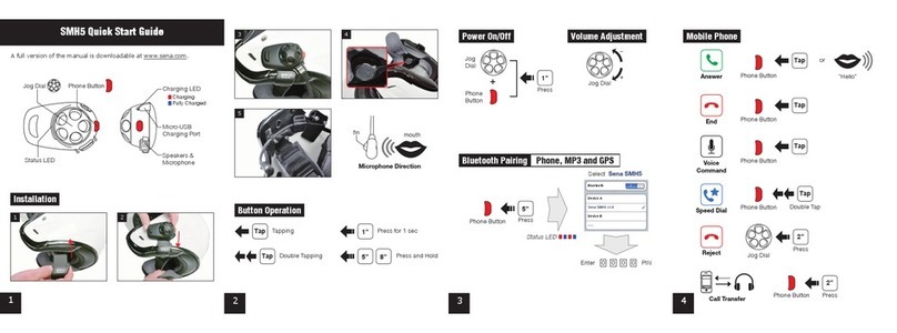 Sena SMH5 MULTICOM quick start guide