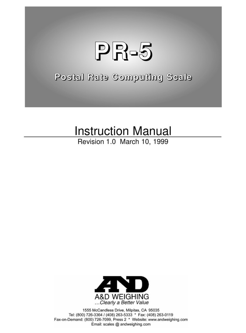AND PR-5 User manual
