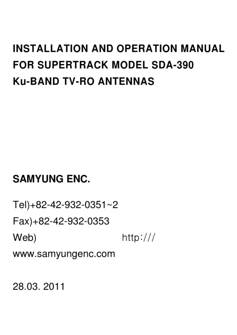 Samyung SUPERTRACK SDA-390 Installation and operation manual Samyung SUPERTRACK SDA-390 Installation and operation manual