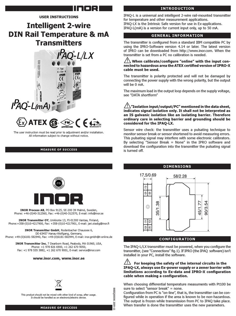 INOR IPAQ-LX User instructions