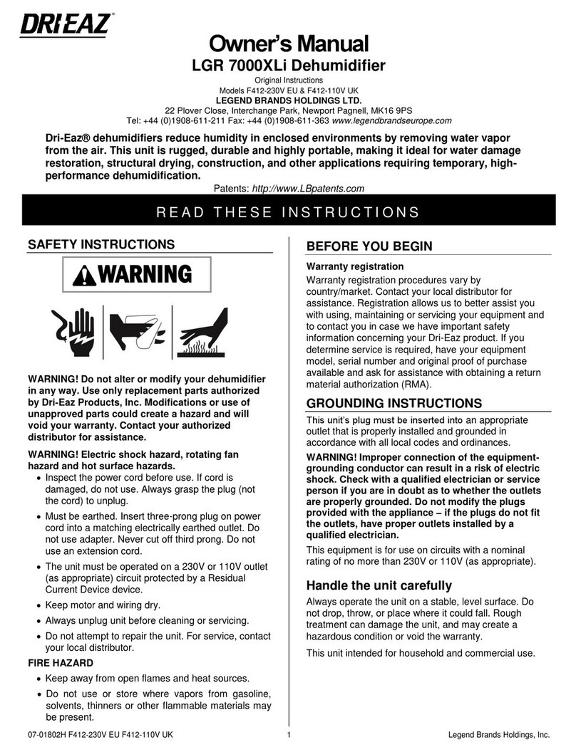 Drieaz LGR 7000XLI User manual