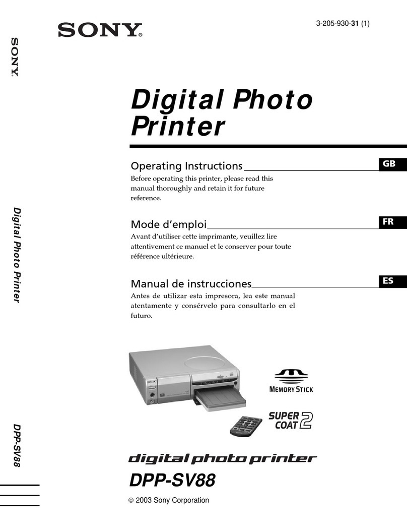 Sony DPP-SV88 User manual