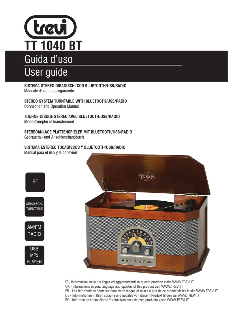 Trevi TT 1040 BT User manual