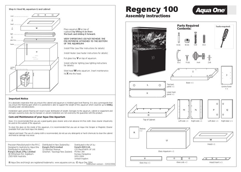 Aqua One Regency 100 Assembly instructions