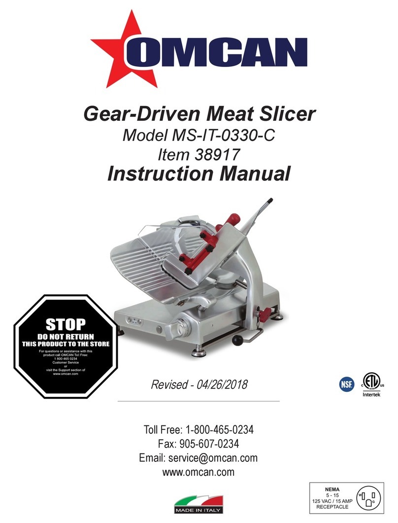 Omcan MS-IT-0330-C User manual