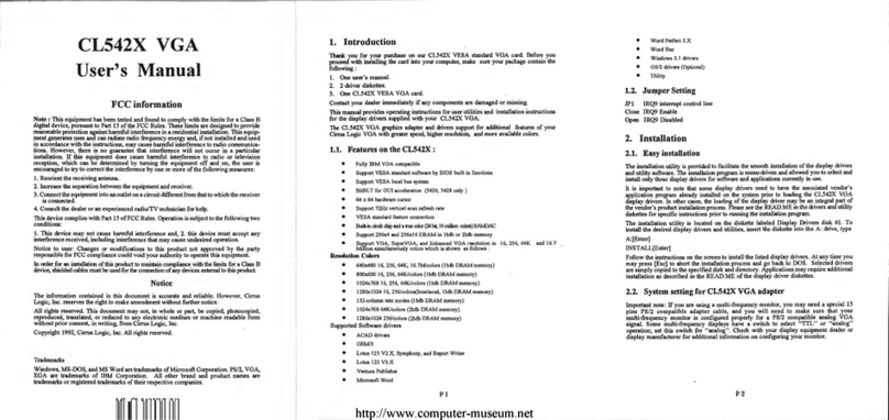 Cirrus Logic CL542X VGA user manual