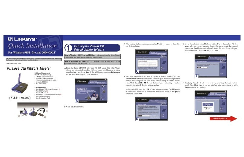 Linksys WUSB11 ver. 2.6 Original operating instructions