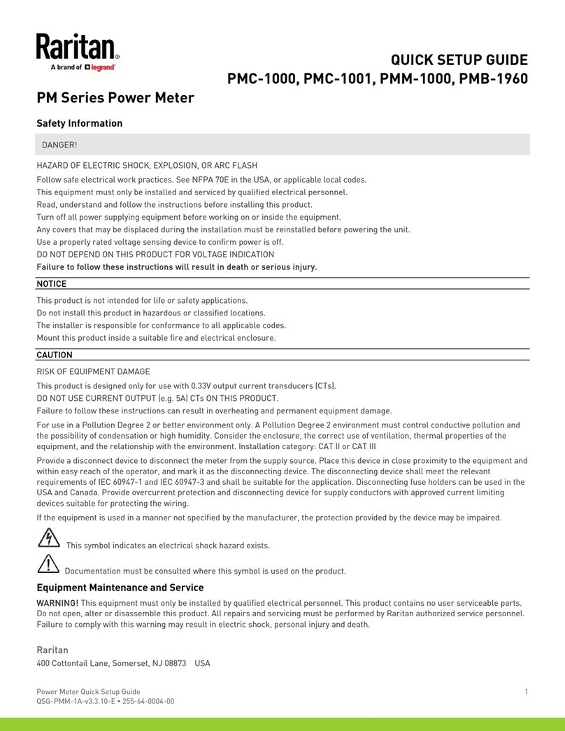 Raritan PMC-1000 Quick setup guide