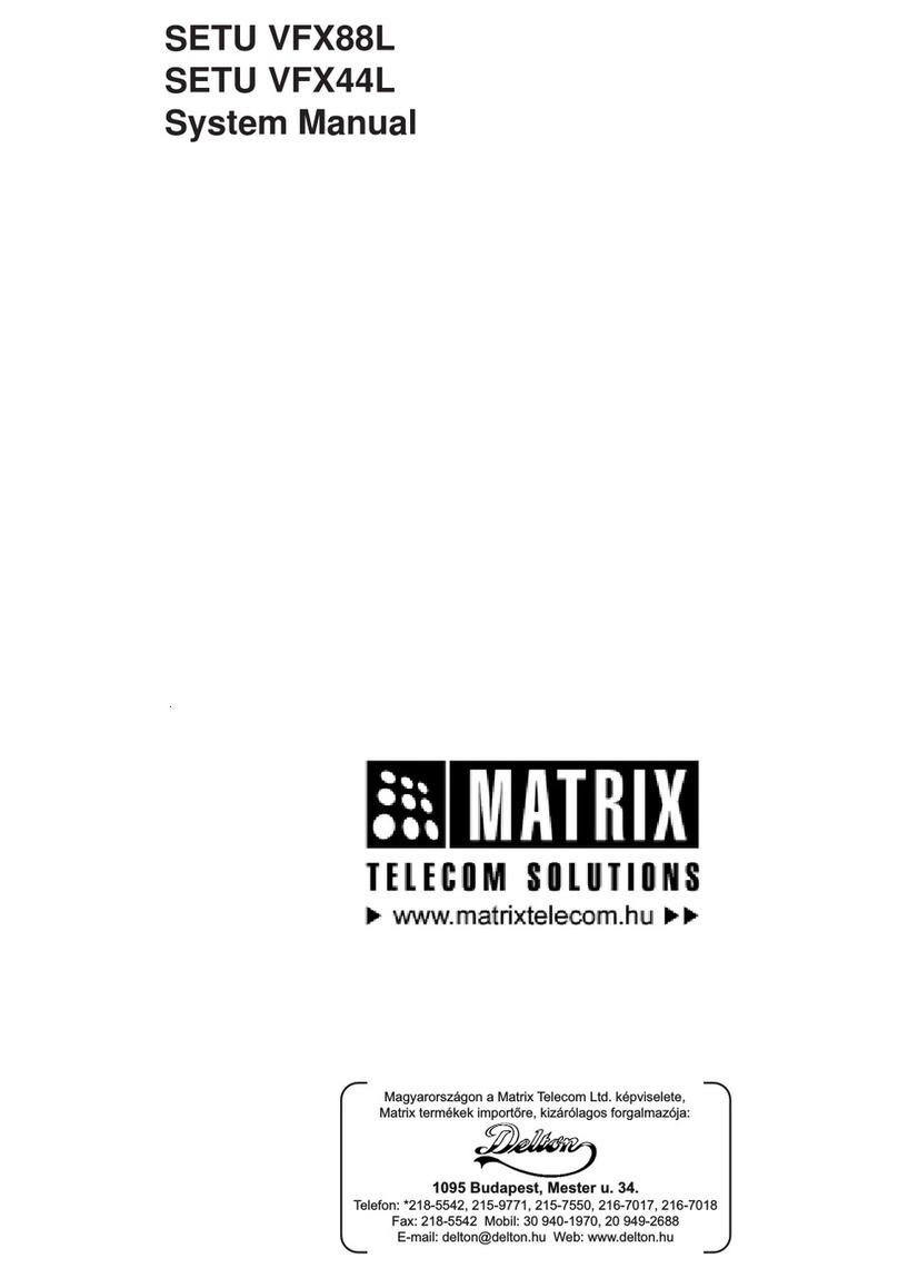 Matrix SETU VFX88L User guide