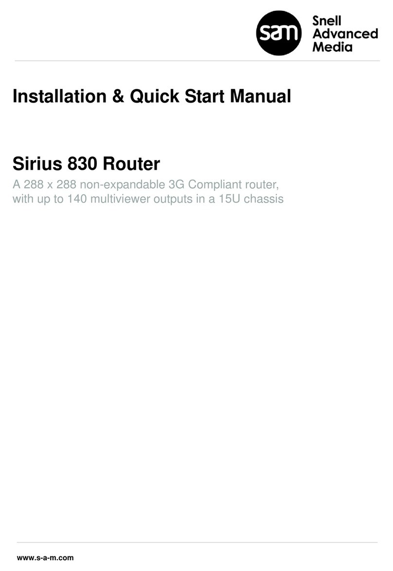 Sam Sirius 830 Installation and quick start manual