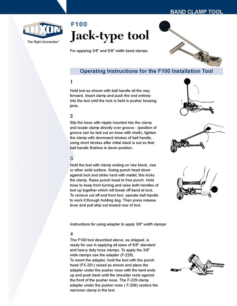 Dixon F100 operating instructions
