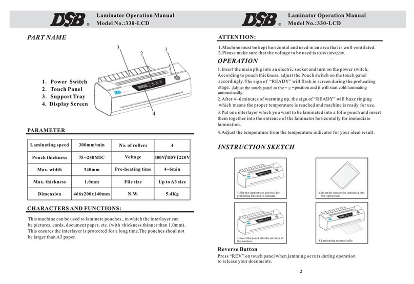 DSB 330-LCD Operation manuals