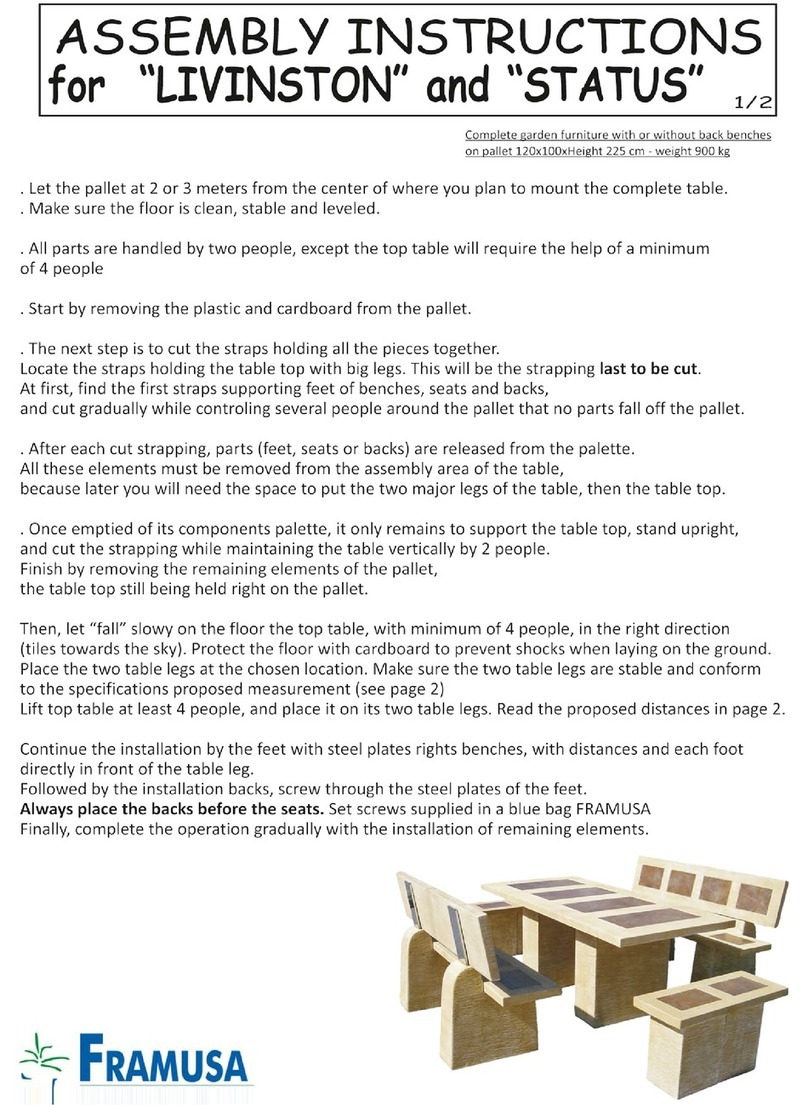 Framusa STATUS Assembly instructions