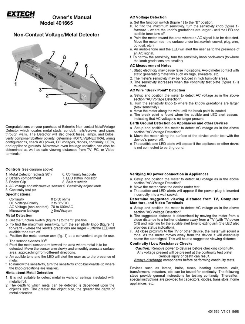 Extech Instruments 401665 User manual