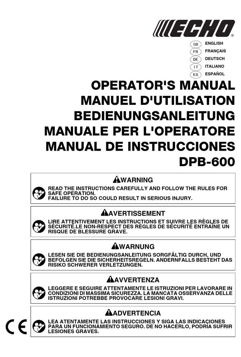 Echo DPB-600 User manual