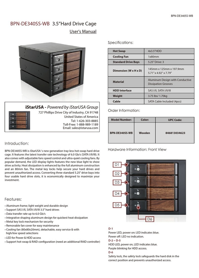 iStarUSA BPN-DE340SS-WB User manual